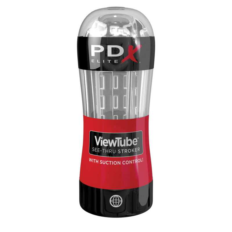 Прозрачный мастурбатор в тубе PDX Elite ViewTube See-Thru Stroker